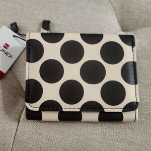 Mundi Cream and Black Polka Dot Wallet